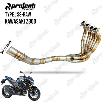 Kawasaki Z800 — Header Stainless · Silver