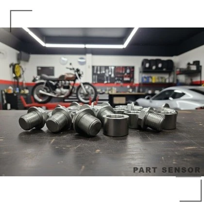 Sensor & Adaptor — Fitting Sensor O2 Custom · Stainless — foto 3