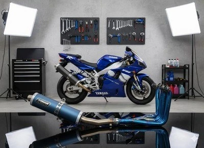Yamaha R1 1998–2003 — SC-1 Full System · Blue — foto 3