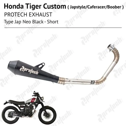 Honda GL / Tiger / Megapro — Jap Neo Short · Black