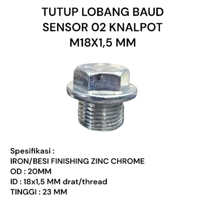 Sensor & Adaptor — Plug Sensor O2 M18 × 1.5 · Silver