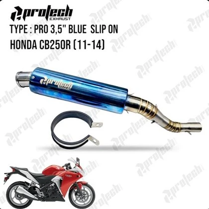 Honda CBR250R — PRO3.5 Slip-on · Blue