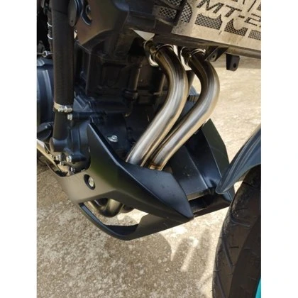 Yamaha MT25 / R25 — Header Custom Inlet 54 mm · Silver
