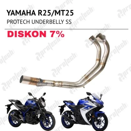 Yamaha MT25 / R25 — Header Underbelly · Silver