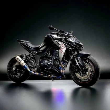 Kawasaki Z1000 — Dual Exhaust · Black