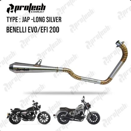 Benelli Motobi 200 Evo — Jap Neo Long · Silver