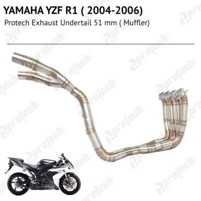 Yamaha R1 2004–2006 — Undertail Stainless · Silver