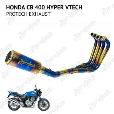 Honda CB400 — Full System Blue · Blue