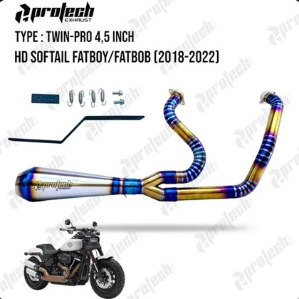 Softail M8 — Twin Pro 4.5 — Fat Bob · Blue