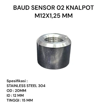 Sensor & Adaptor — Bung Sensor O2 M12 × 1.25 · Stainless
