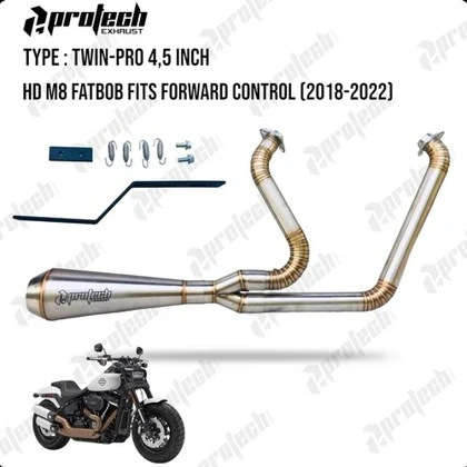 Softail M8 — Twin Pro 4.5 — Fat Bob · Silver