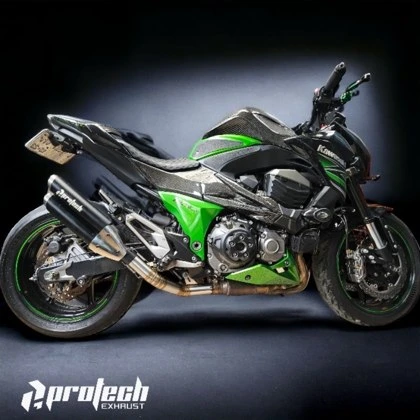 Kawasaki Z800 — Mid-pipe 3/4 Inlet 51 mm · Silver