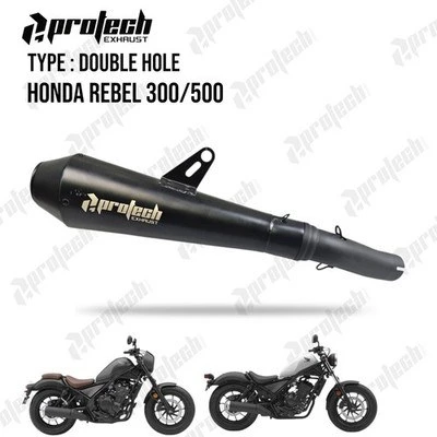 Honda Rebel — Double Hole — Slip-on · Black — foto 3