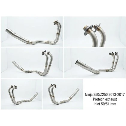 Kawasaki Ninja 250 / Z250 — Header Standard Fit · Silver