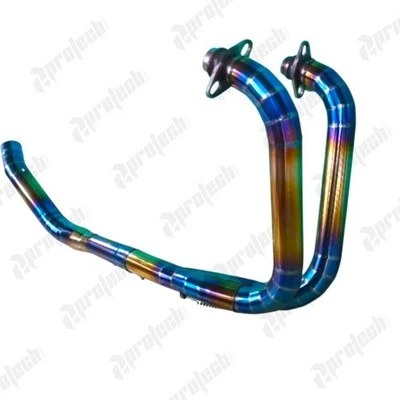 Kawasaki Ninja 400 / Z400 — Header Inlet 51 mm · Blue Gold