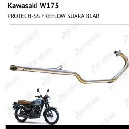 Kawasaki W175 — Silencer Freeflow · Silver