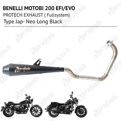 Benelli Motobi 200 Evo — Jap Neo Long · Black