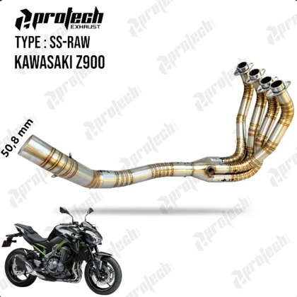 Kawasaki Z900 — Header Stainless · Silver — foto 4