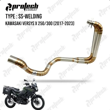 Kawasaki Versys-X 250/300 — Header Stainless · Silver
