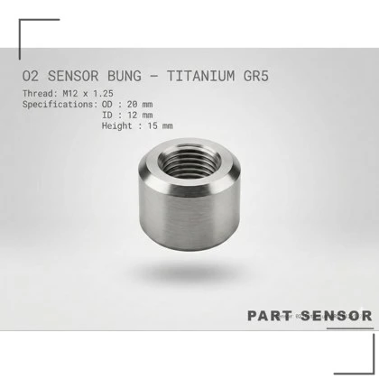 Sensor & Adaptor — Bung Sensor O2 Titanium GR5 M12 × 1.25 · Titanium — foto 4